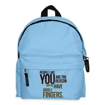 QUOTES ABOUT PEOPLE - Kids' Backpack - light blue - Front
