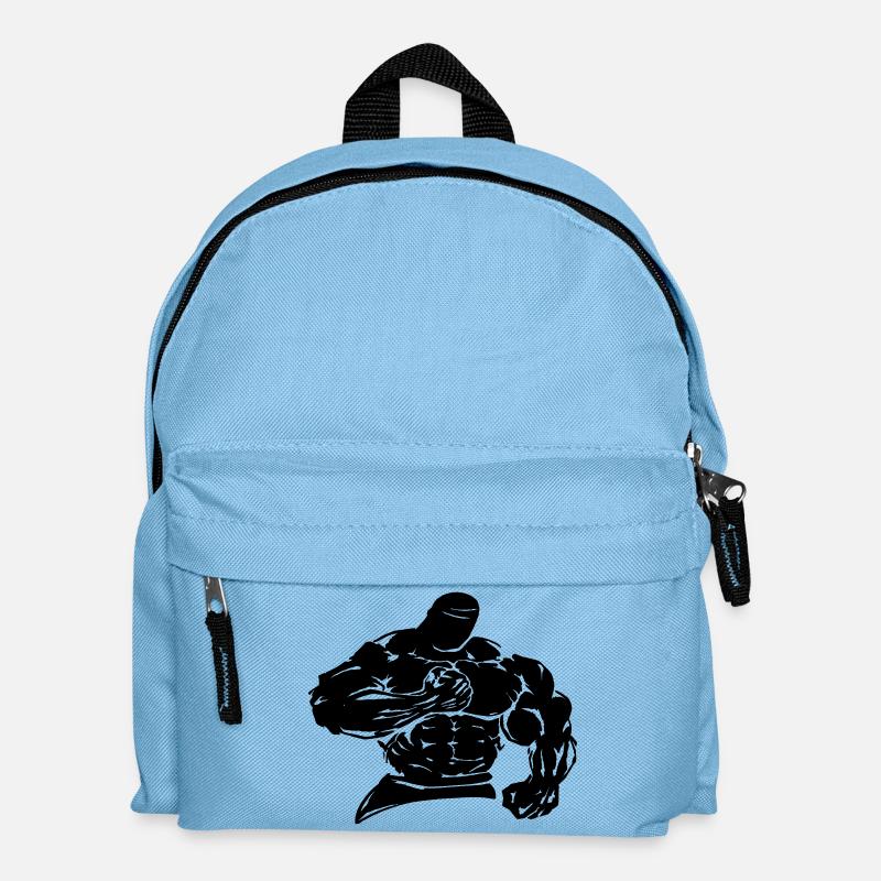 bodybuilder / fighter - Kinder Rucksack - Hellblau