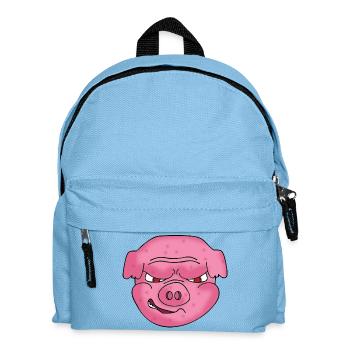 Schwein - Kinder Rucksack - Hellblau - Vorne