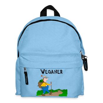 Wanderlust - Kinder Rucksack - Hellblau - Vorne