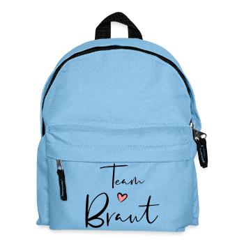 Cadeau de fête poule équipe coeur de mariée - Sac à dos Enfant - bleu clair - Devant