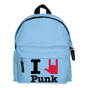 i love punk - Kids' Backpack - light blue - Front
