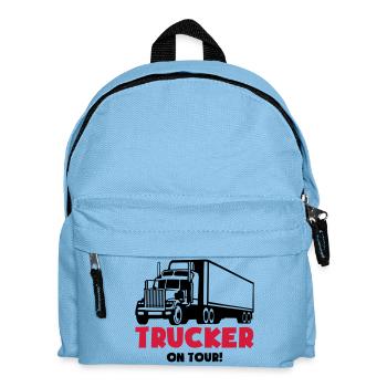 trucker_on_tour_fv2 - Kinder Rucksack - Hellblau - Vorne