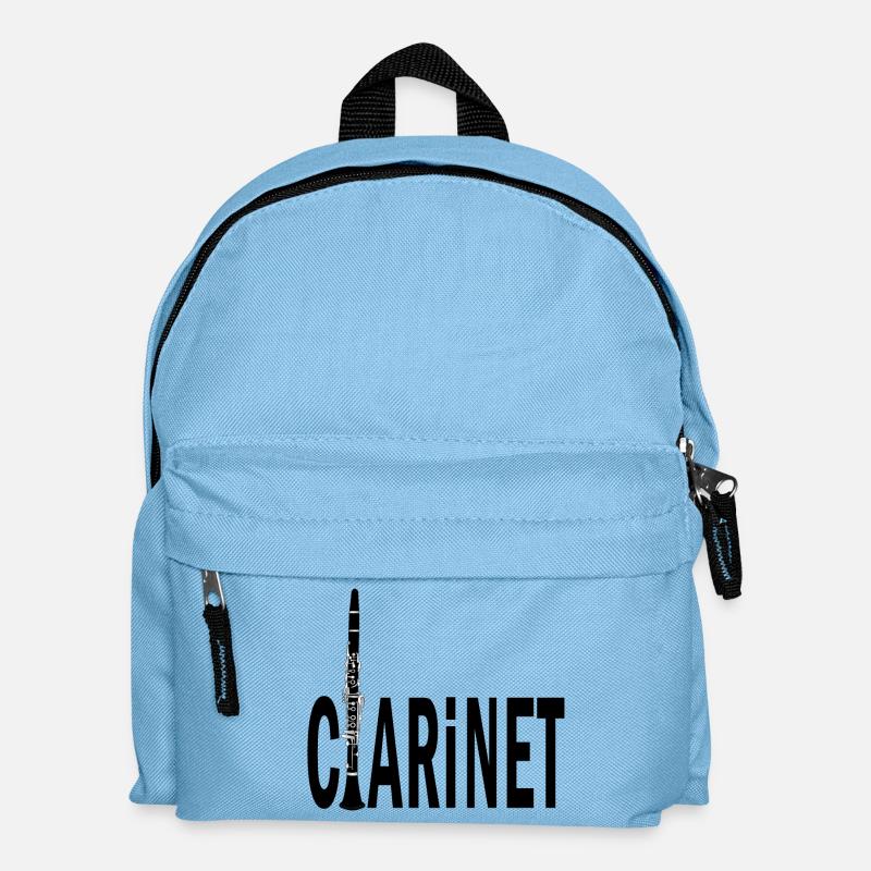 Klarinetten-Text - Kinder Rucksack - Hellblau