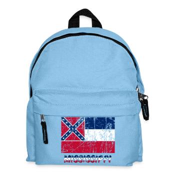 drapeau mississippi drapeau USA America Amerika - Sac à dos Enfant - bleu clair - Devant