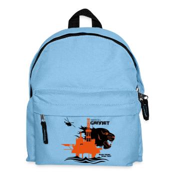 Gannet North Sea Oil Rig Platform Aberdeen - Kids' Backpack - light blue - Front