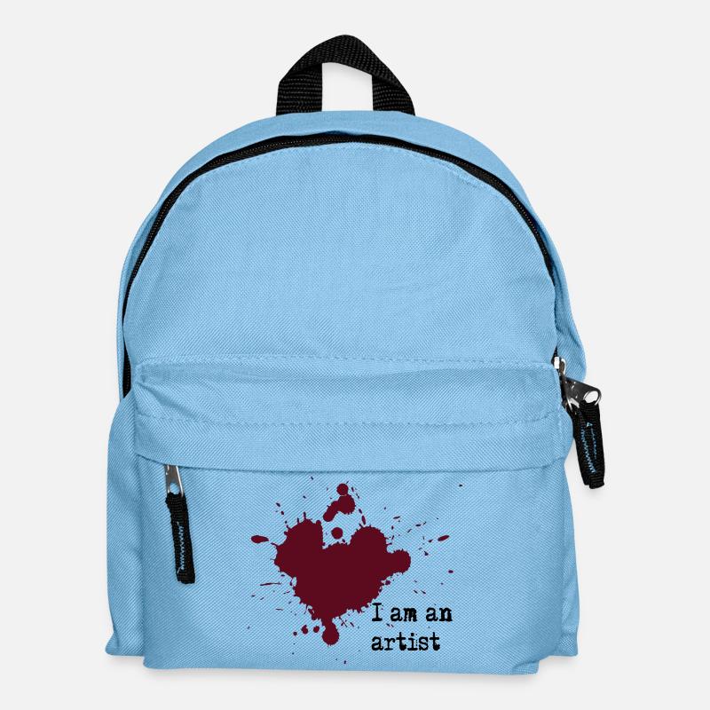 I am an artist - Kids' Backpack - light blue
