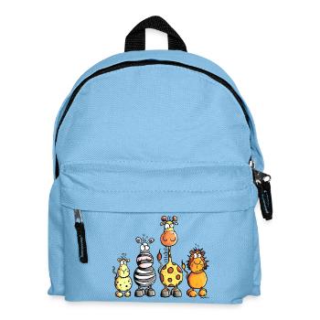 Das Afrika Team - Kinder Rucksack - Hellblau - Vorne