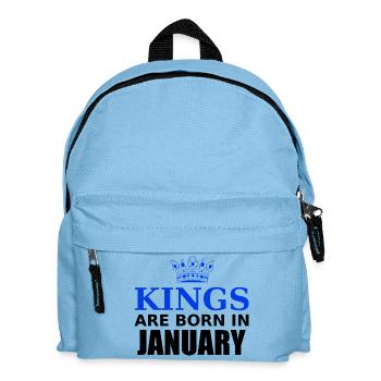 kings are born in january - Sac à dos Enfant - bleu clair - Devant