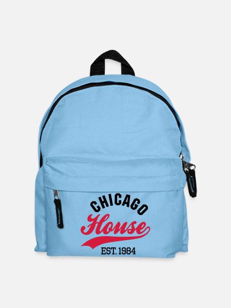Chicago house est. 1984 - Kinder Rucksack - Hellblau