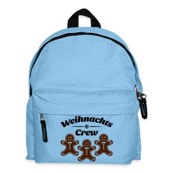 weihnachts crew lebkuchenmann - Kinder Rucksack - Hellblau - Vorne