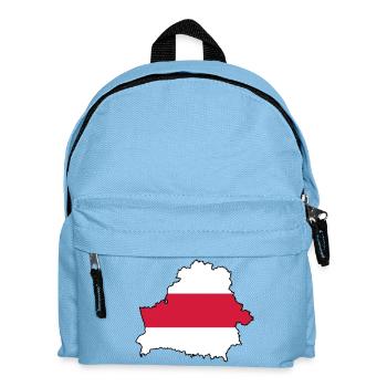 Silhouette of Belarus - Kinder Rucksack - Hellblau - Vorne