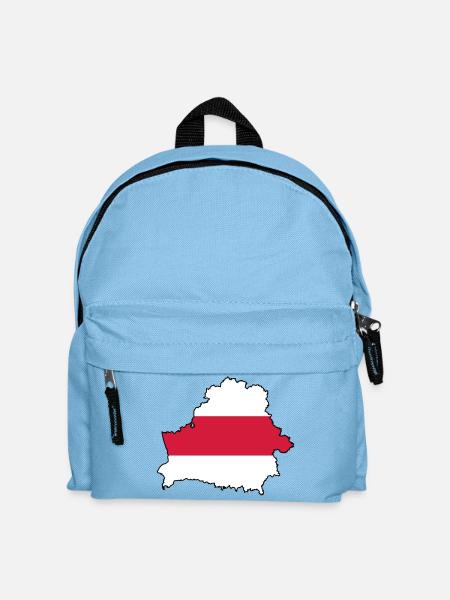 Silhouette of Belarus - Kids' Backpack - light blue