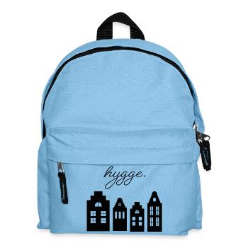 Hygge Lettering - City - Kids' Backpack - light blue - Front