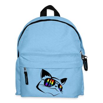 Pride Chat LGBT - Sac à dos Enfant - bleu clair - Devant