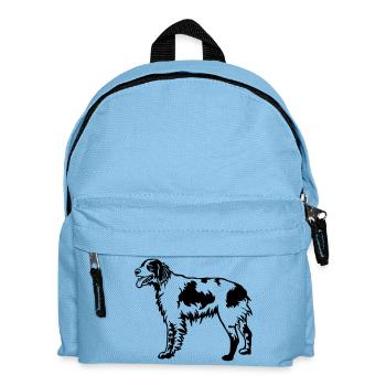 Epagneul Breton - Kinder Rucksack - Hellblau - Vorne