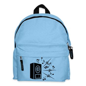 Spieluhr mit viel lauter Musik - Kinder Rucksack - Hellblau - Vorne