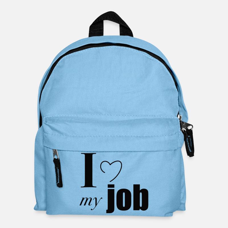 J’aime mon travail - Sac à dos Enfant - bleu clair