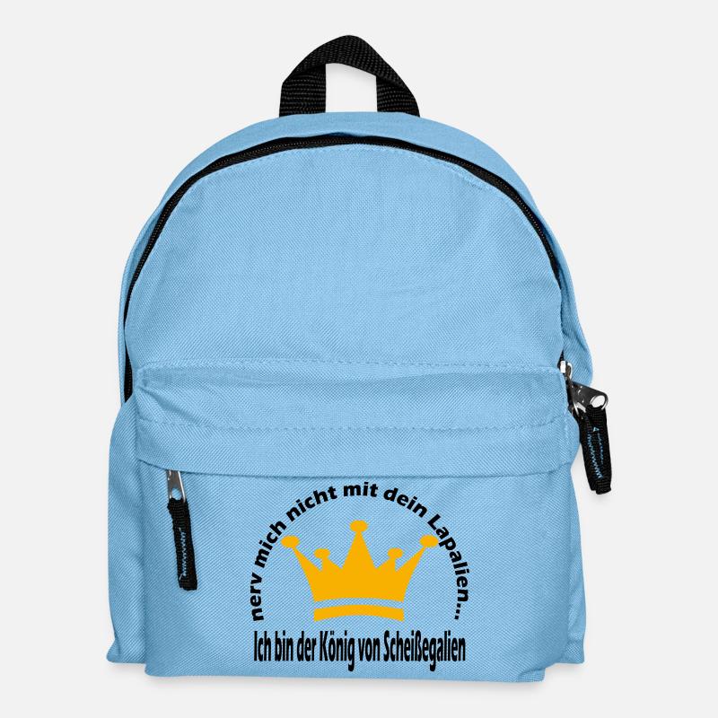 König - Kinder Rucksack - Hellblau