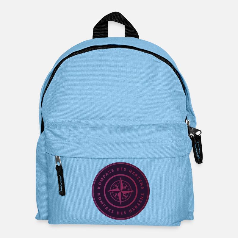 Kompass der Herzen - Kinder Rucksack - Hellblau