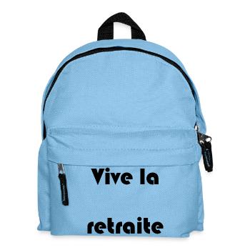 RETRAITE. RETRAITE. RETRAITEE. RETRAITE - Sac à dos Enfant - bleu clair - Devant