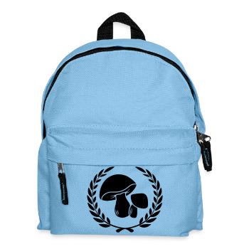 Pilze im Lorbeerkranz - Kinder Rucksack - Hellblau - Vorne