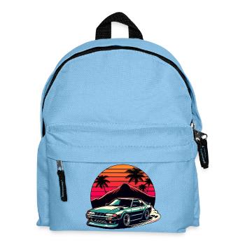 JDM car Japanese Retro Car Racing Drifting Legend - Kids' Backpack - light blue - Front