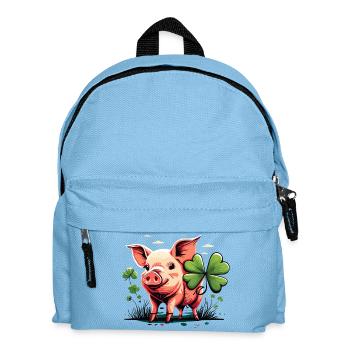 Lucky Pig - Kids' Backpack - light blue - Front