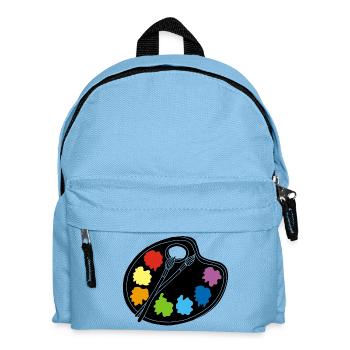 Artist (Black) - Kids' Backpack - light blue - Front