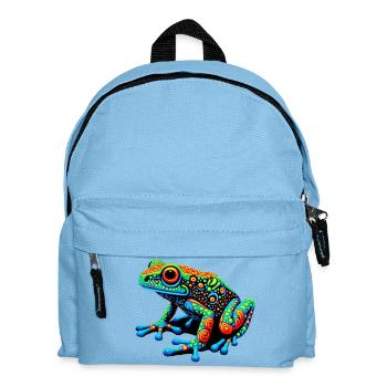 Frog - Kids' Backpack - light blue - Front