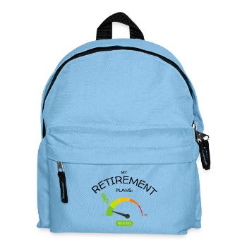 Ruhestandspläne: entspanntes niedriges Stresslevel - Kinder Rucksack - Hellblau - Vorne