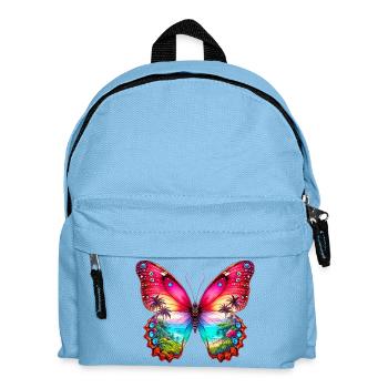 Schmetterling - Kinder Rucksack - Hellblau - Vorne