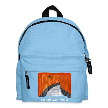 Kyoto, Red Torii, Fushimi Inari Taisha, Japan - Kids' Backpack - light blue - Front
