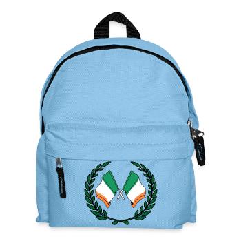 Flaggen Irland im Lorbeerkranz - Kinder Rucksack - Hellblau - Vorne