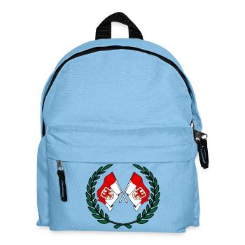 Drapeaux Brandebourg couronne de laurier bannière - Sac à dos Enfant - bleu clair - Devant