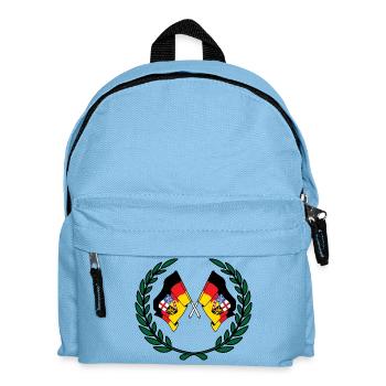 Flags Saarland laurel wreath - Kids' Backpack - light blue - Front