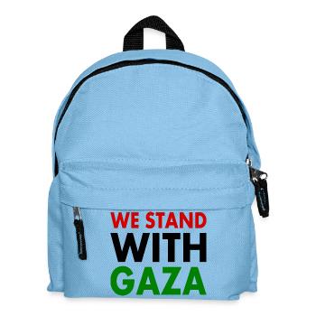 We stand with palestine - Kids' Backpack - light blue - Front