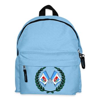 Drapeaux Couronne de laurier Subcarpathia - Sac à dos Enfant - bleu clair - Devant