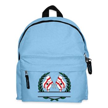 Flaggen Provinz Drenthe Lorbeerkranz Banner - Kinder Rucksack - Hellblau - Vorne