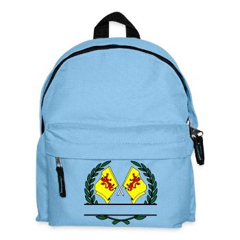 Flaggen der Provinz Südholland mit Lorbeerkranz-Banner - Kinder Rucksack - Hellblau - Vorne