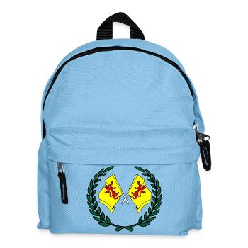 Flaggen der Provinz Südholland mit Lorbeerkranz - Kinder Rucksack - Hellblau - Vorne