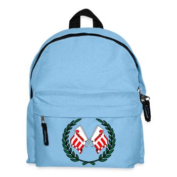 Flaggen Provinz Jura Schweiz Lorbeerkranz - Kinder Rucksack - Hellblau - Vorne