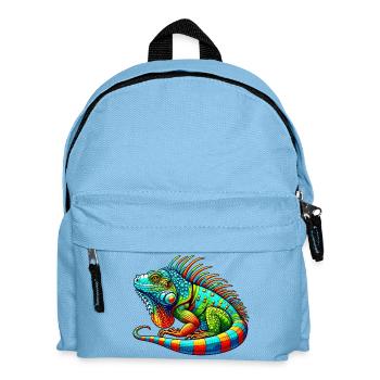Iguana - Kids' Backpack - light blue - Front
