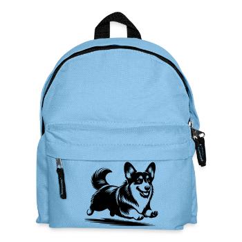 Corgi gallois - Sac à dos Enfant - bleu clair - Devant