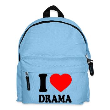 I love drama - Kinder Rucksack - Hellblau - Vorne