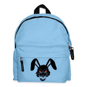 Demonic Black Rabbit - Kids' Backpack - light blue - Front