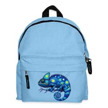 Chamäleon - Kinder Rucksack - Hellblau - Vorne