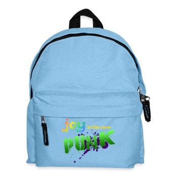 Joy is the new punk - Kinder Rucksack - Hellblau - Vorne