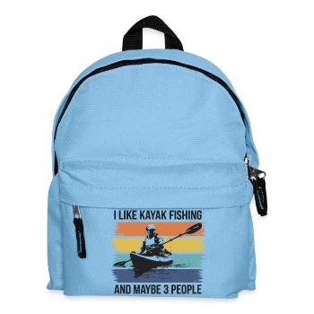 De l’humour pour les pêcheurs en kayak silencieux - Sac à dos Enfant - bleu clair - Devant