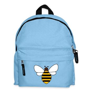 Biene - Kinder Rucksack - Hellblau - Vorne